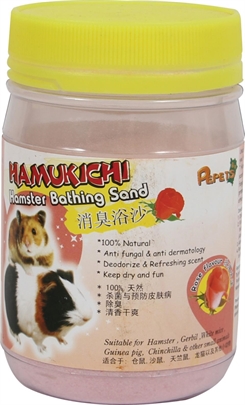 Hamster badesand med rosenduft 400g